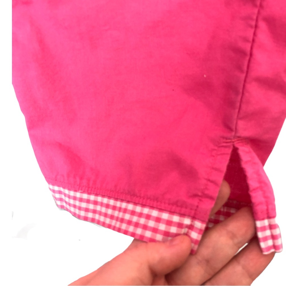 Blair Vintage 90s Gingham Floral Embroidered Picnic Cottagecore Pant Set Pink - Picture 12 of 14